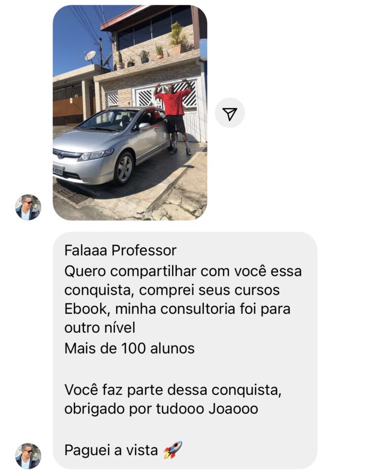 Mais de 100 Alunos e Carro 0 à vista